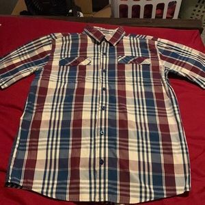 Boy’s button up, short sleeve.  Clean, pet/smoke free home.
